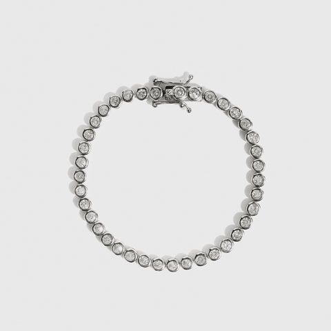 Round Bezel Tennis Bracelet